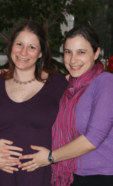 My sister, me, and the baby