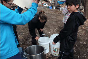 Checking out the spoils