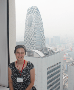Taking a photo in the bathroom. What a view!