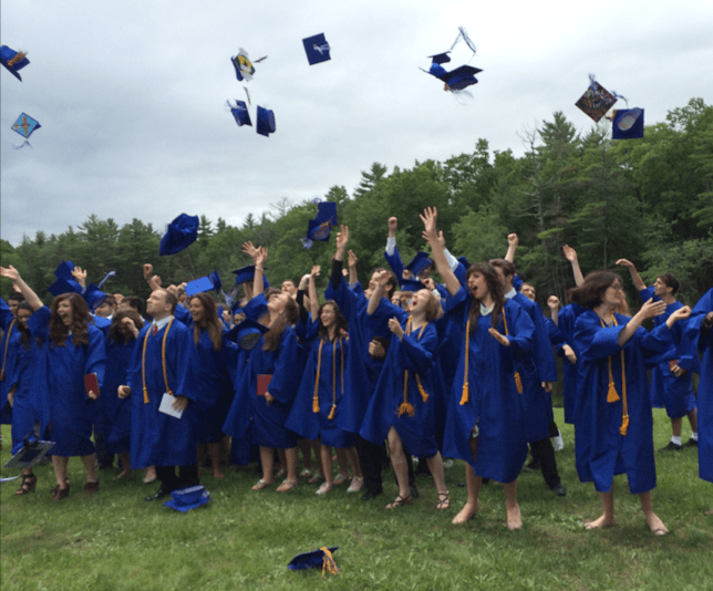 Grads Throwing Hats