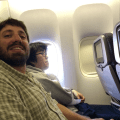 Josh on the&nbsp;Plane