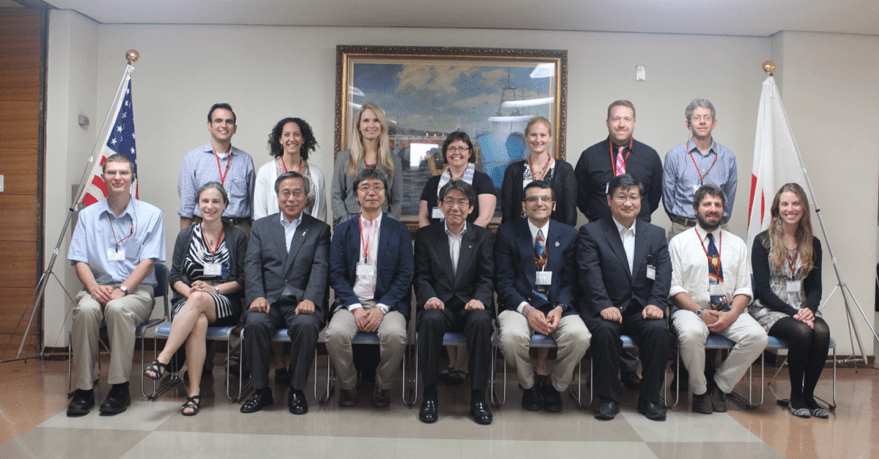 Our group posing with the Kushiro mayor and other city officials