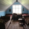 The upstairs bedroom