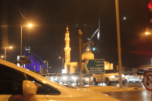 Driving around Dubai