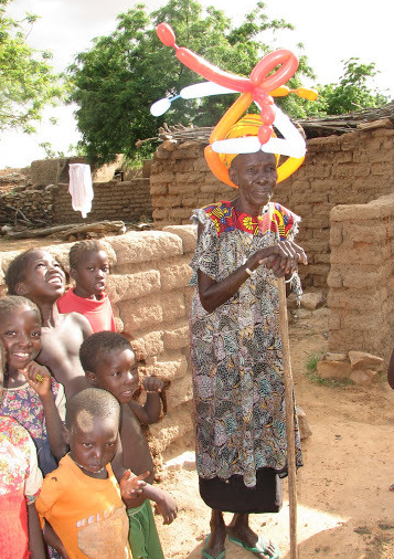 Balloons in Dogon Country Mali