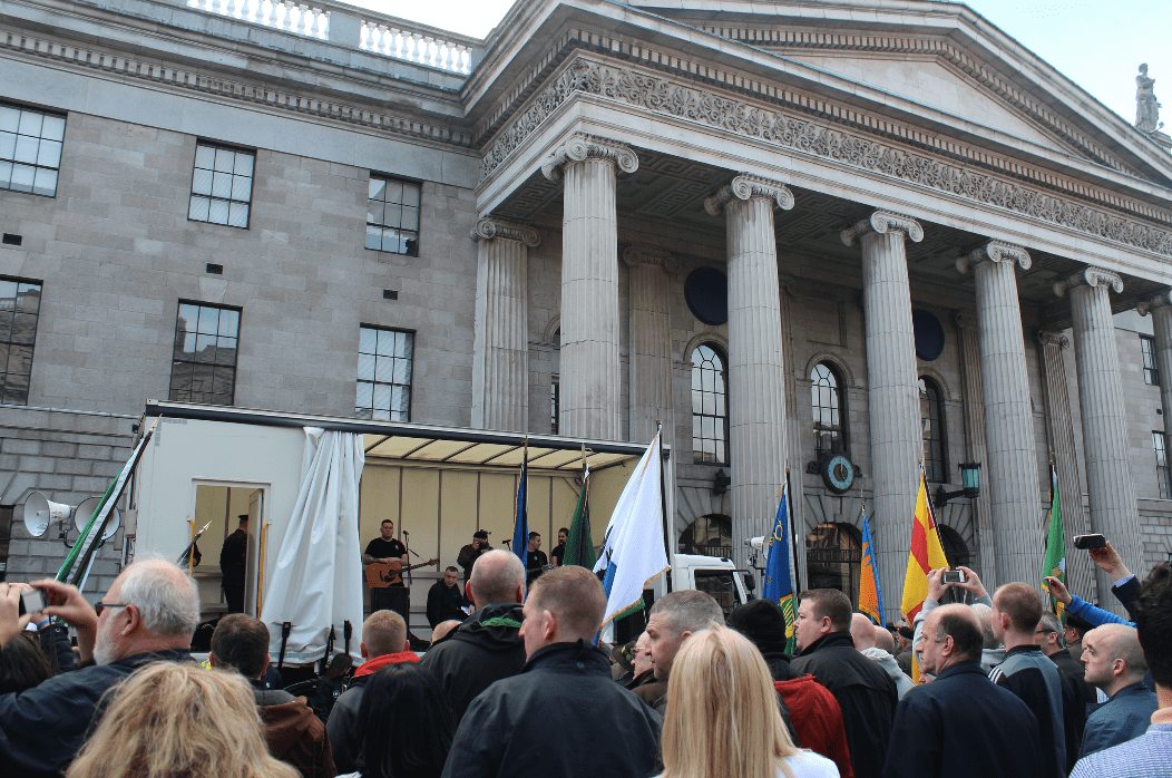 Crowds at Post Office