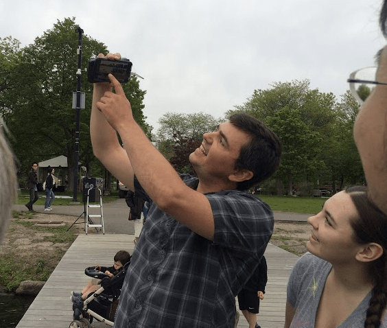 Watching the footage