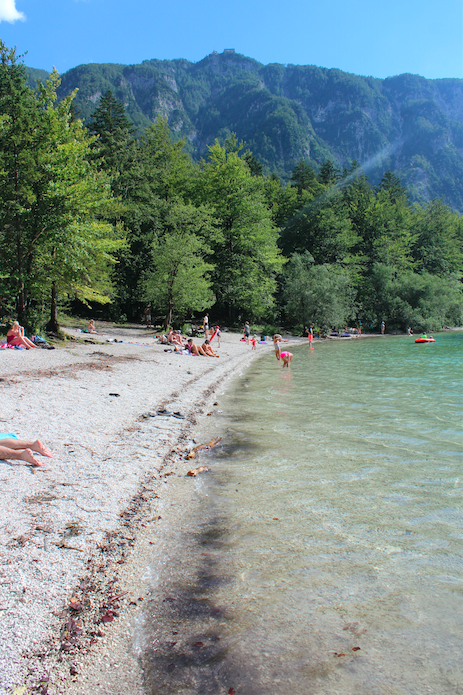 Tourists at Bohinj