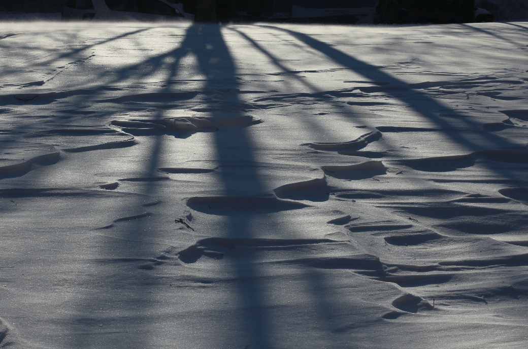 Snow shadows